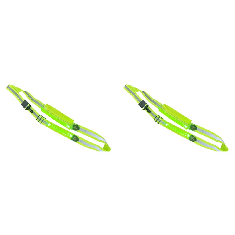 Running Visibility Gear - Ceinture réfléchissante LED BTLIFE-2X avec support