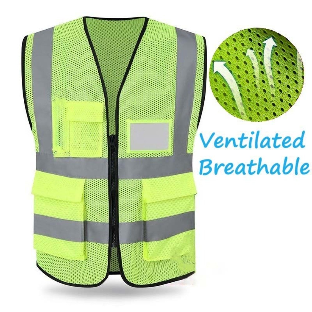 Running Visibility Gear - Gilet réfléchissant haute visibilité avec poche,