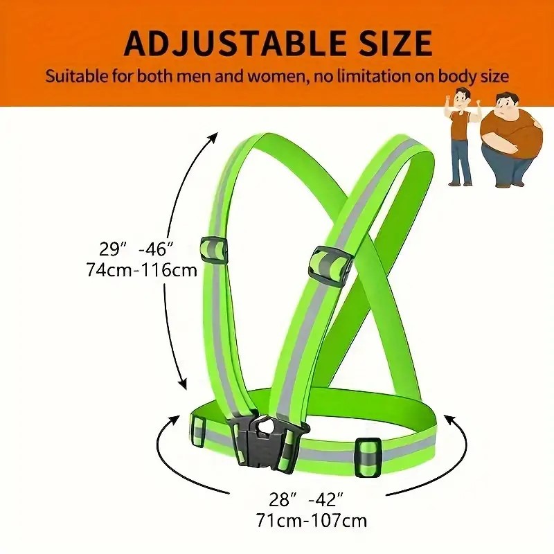 Running Visibility Gear - Gilet réfléchissant, équipement de course, Ves