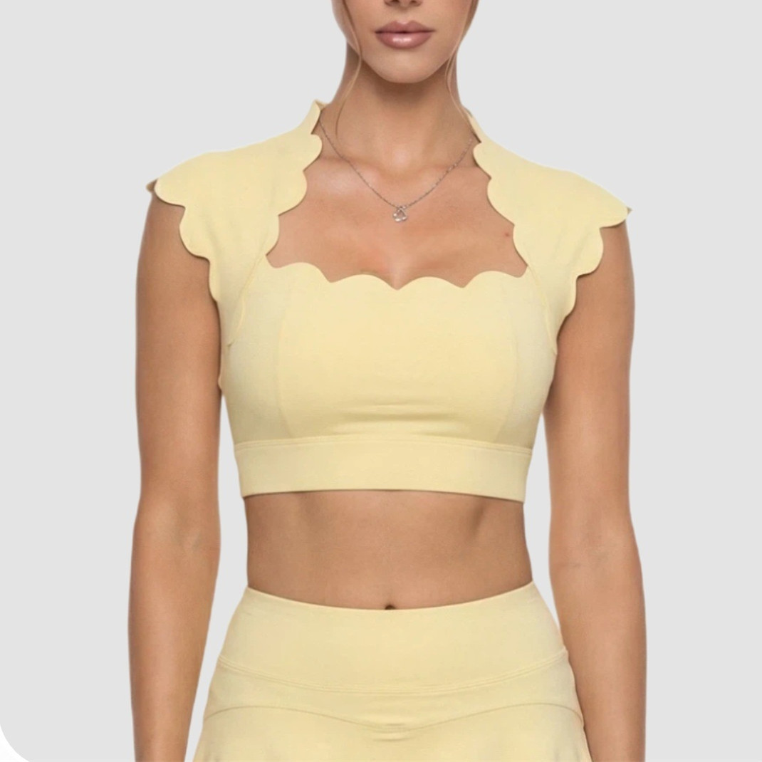 Running Gear Women - Débardeur de sport ondulé pour femme,