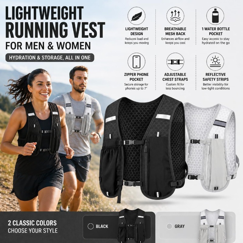 Gilet réfléchissant léger pour - Running Gear Autumn avis et prix