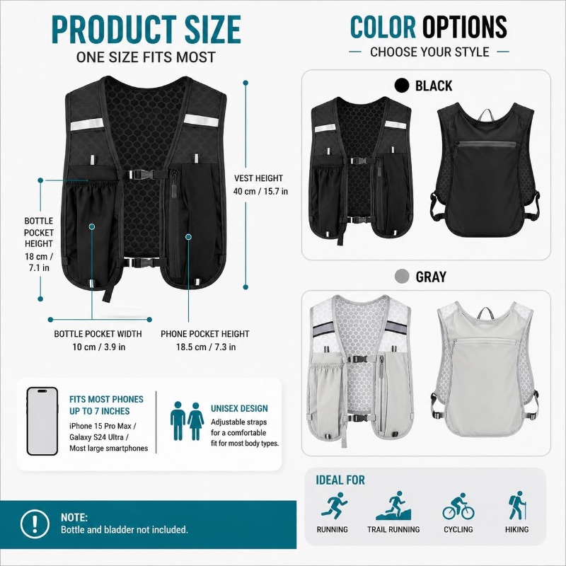 Gilet réfléchissant léger pour - Running Gear Autumn avis et prix