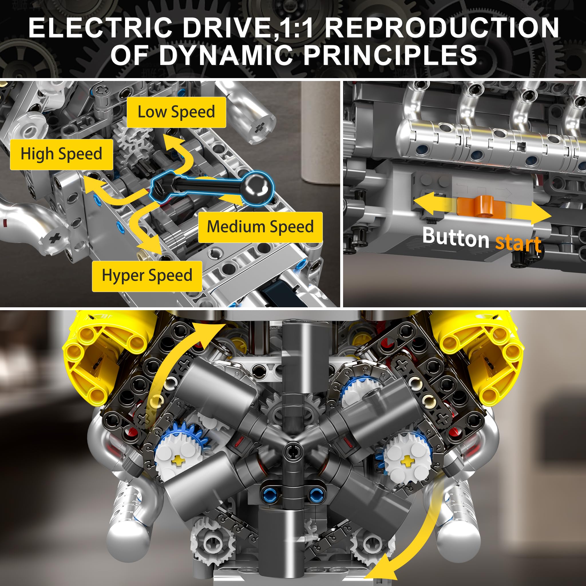 Kit de modèle de moteur V12 qu - Running Gear Engine avis et prix