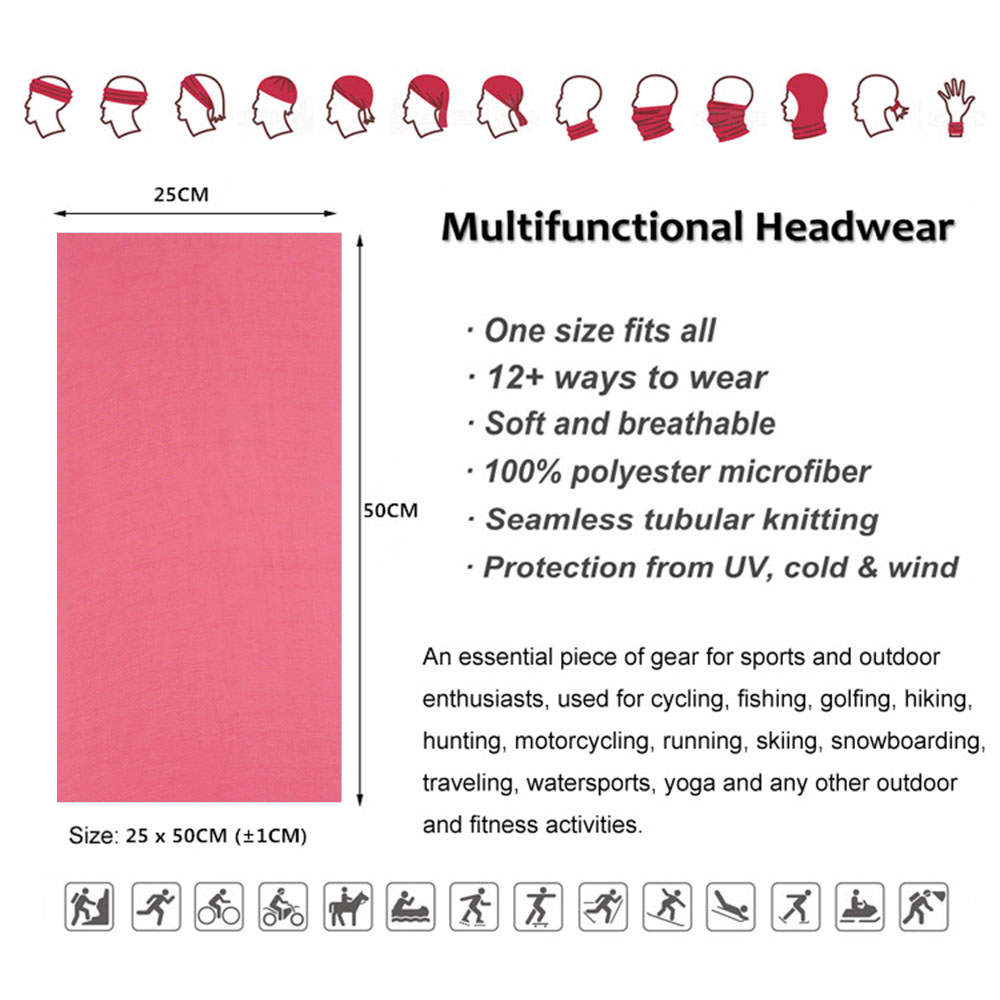 Bandana rose sans couture pour - Running Gear Autumn avis et prix