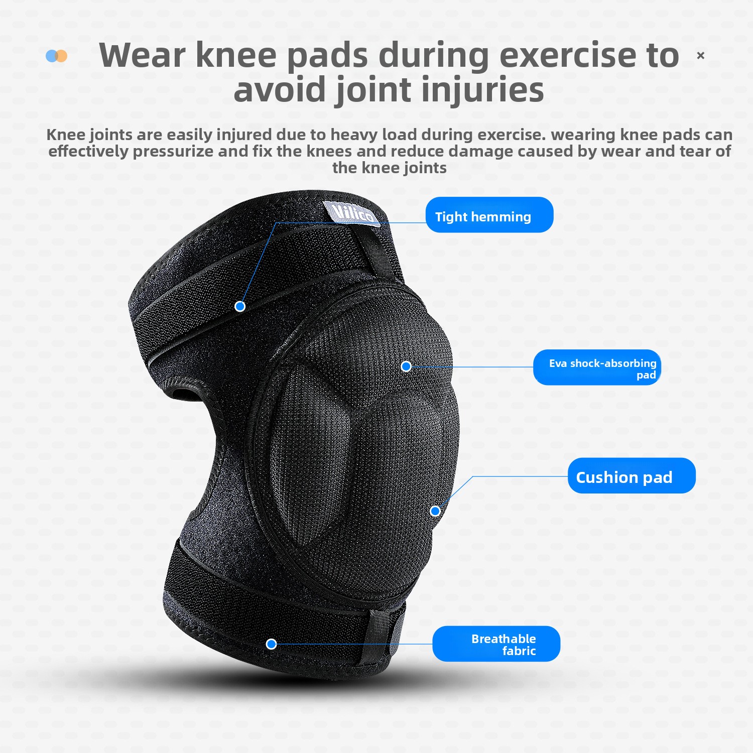 Genouillères pour la course à  - Running Gear Knee avis et prix